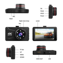 Load image into Gallery viewer, JERTHIS A1-4K Dash Cam Built in WiFi GPS Car Dashboard Camera Recorder with UHD 2160P, 2.4&quot; LCD, 150° Wide Angle, WDR, Night Vision
