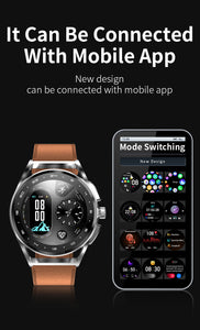 JERTHIS Military Smart Watch for Men Outdoor Waterproof Tactical Smartwatch Bluetooth Dial Calls Speaker 1.3'' HD Touch Screen Fitness Tracker Watch Compatible with iPhone Samsung