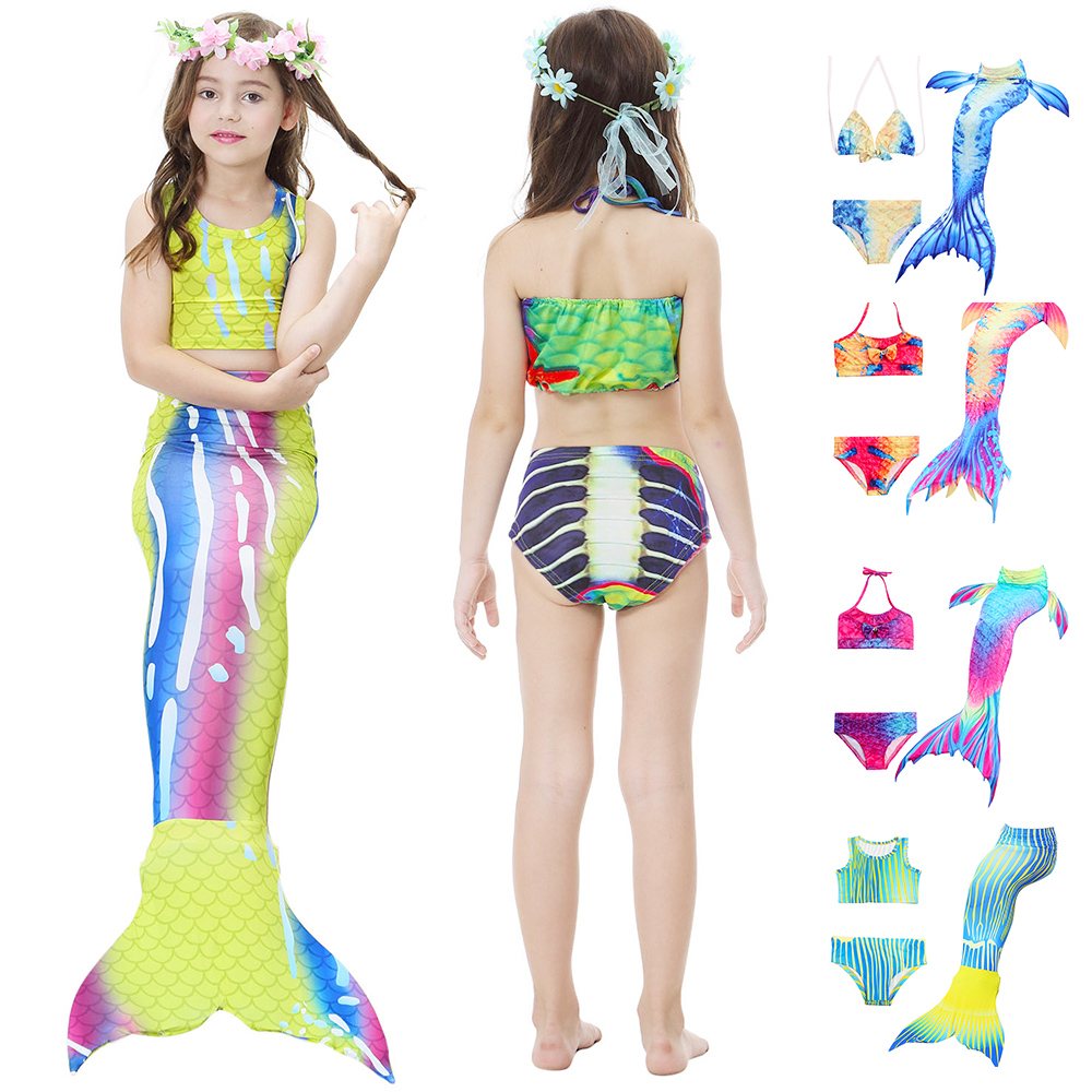 Swimmable Mermaid Tails 3pcs Monofin