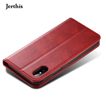 Load image into Gallery viewer, JERTHIS Compatible with iPhone 12 Pro Max Case leather case, Apple protective case, card flip type
